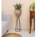 Long Stiripes Metal Planter Stand